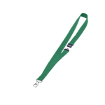 Durable Textile Badge Necklace/Lanyard 20 with Safety Release Green
