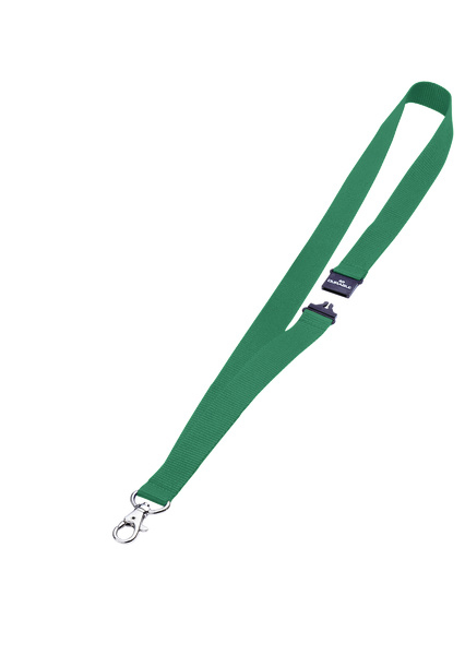 Image of Durable Textile Badge Necklace/Lanyard 20 with Safety Release Green