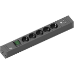 Bachmann 420.0021 power extension 2 m 5 AC outlet(s) Indoor Black
