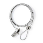 Nedis NBLKD100ME cable lock Silver