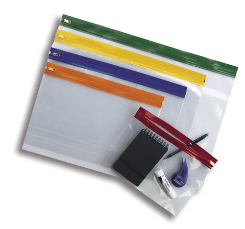 Image of Snopake "Zippa Bag S" Assorted Colour Packs, A4 Plus Plus Assorted...