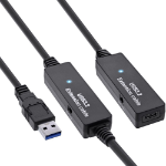 InLine USB 3.2 Gen.1 active extension, USB-A male to USB-C female, 15m