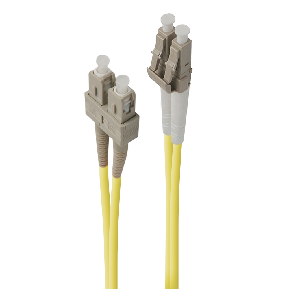 Image of ALOGIC 1.5m LC-SC Single Mode Duplex LSZH Fibre Cable 09/125 OS2
