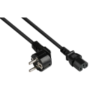 Alcasa P0150-S050 power cable Black 5 m Power plug type E+F C15 coupler