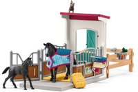 Image of Schleich HC Pferdebox mit Stute und Fohl 42611