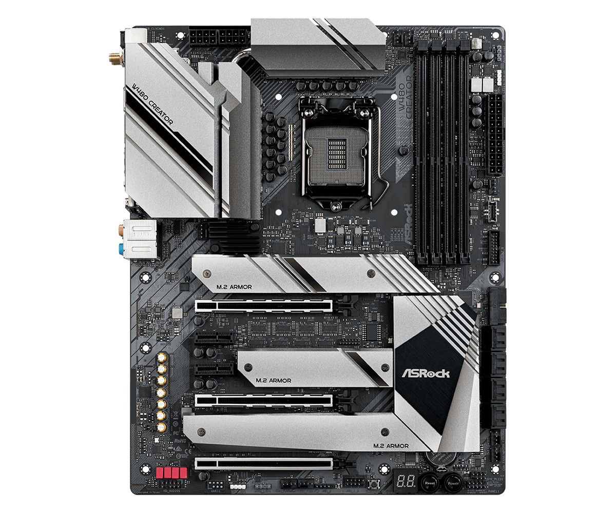 Image of Asrock W480 Creator Intel W480 LGA 1200 (Socket H5) ATX