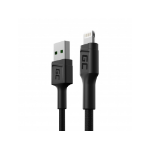 Green Cell KABGC24 lightning cable 0.3 m Black