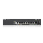 Zyxel GS2220-10HP-EU0101F commutateur réseau Géré L2 Gigabit Ethernet (10/100/1000) Connexion Ethernet, supportant l'alimentation via ce port (PoE) Noir