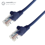 connektgear 0.3m RJ45 CAT6 UTP Stranded Flush Moulded LS0H Network Cable - 24AWG - Blue