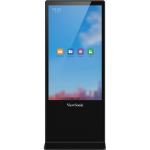 Viewsonic EP5542T signage display Totem design 55" LED 450 cd/m² 4K Ultra HD Black Touchscreen Android 8.0