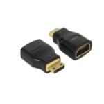 DeLOCK 65665 tussenstuk voor kabels Mini-HDMI HDMI Zwart