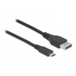 DeLOCK Bidirectional USB Type-C to DisplayPort Cable (DP Alt Mode) 8K 60 Hz 0.5 m DP 8K certified