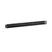 EXCEL 48 PORT CAT.6 PATCH PANEL WITH - 1U BLACK