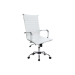 Equip Office Chair, Ribbed Upholstery, High-Back, White