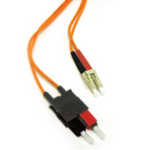 C2G 10m LC/SC LSZH Duplex 50/125 Multimode Fibre Patch Cable InfiniBand en Glasvezelkabel Oranje