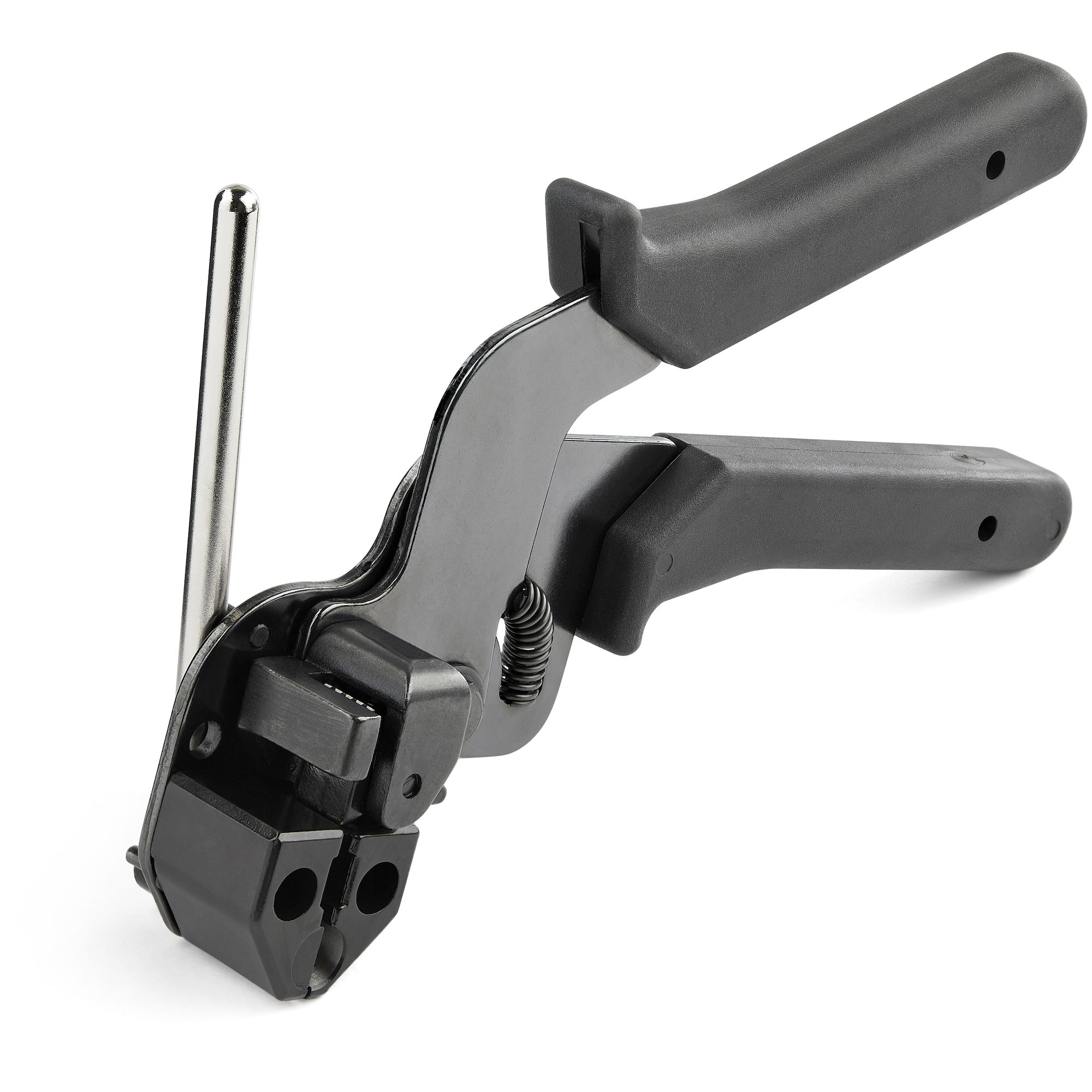 StarTech.com Metal Cable Tie Tool - Metal Zip Tie Tightener Tool - Stainless Steel Cable Tie Installation Gun - Tensioning & Cutting Zip Ties Tool - Tensioner & Cutter for Metal Tie Wrap