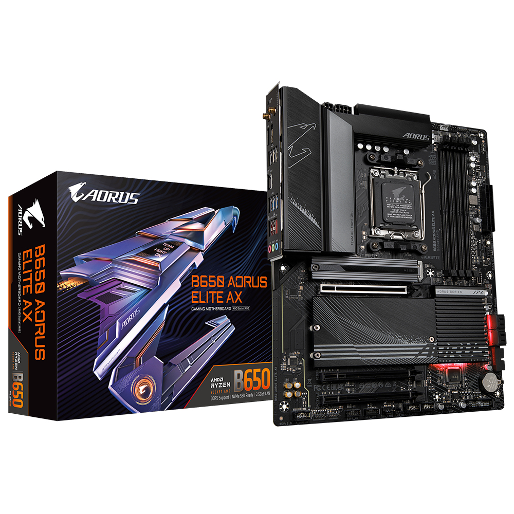 Image of Gigabyte B650 AORUS ELITE AX 1.0 AMD B650 Socket AM5 ATX