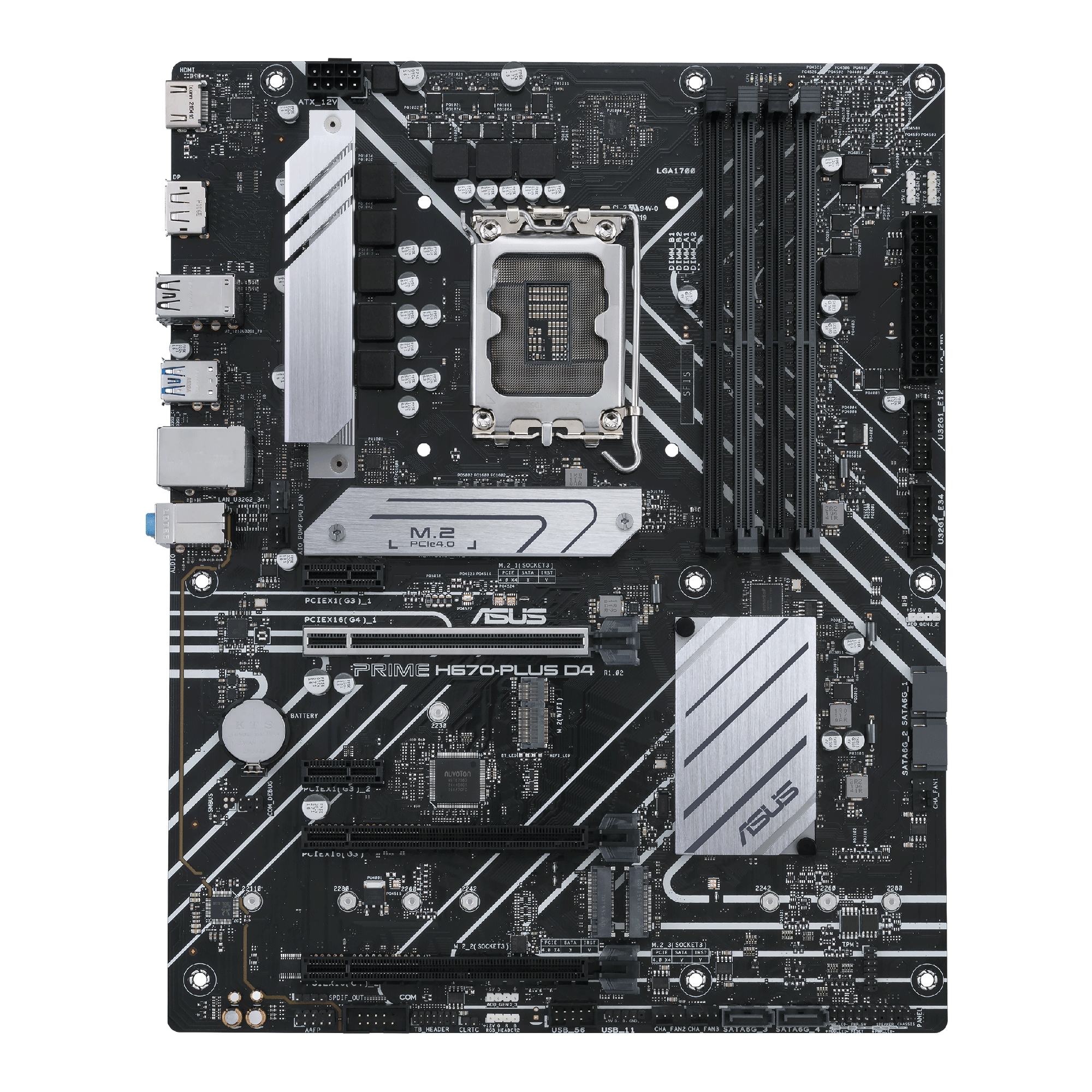 Image of ASUS PRIME H670-PLUS D4 Intel H670 LGA 1700 ATX