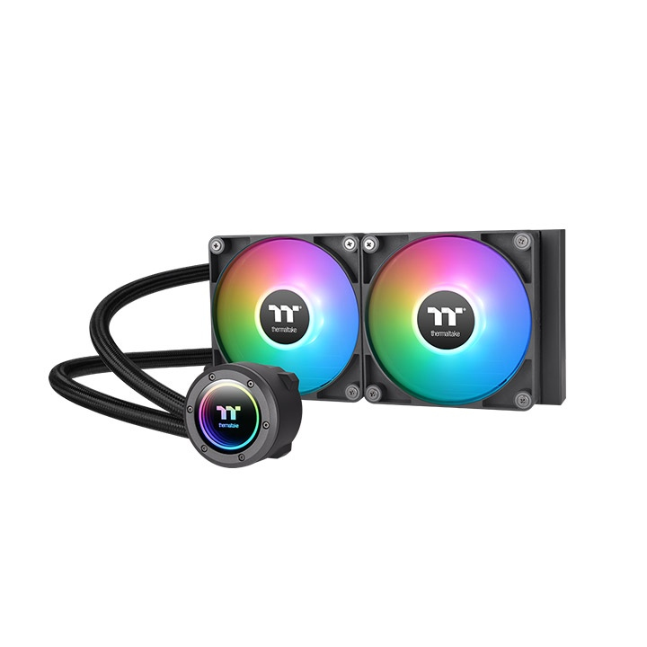 Photos - Computer Cooling Thermaltake TT TH240 ARGB Processor All-in-one liquid cooler 12 cm Bla CL-W361-PL12SW-A 