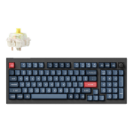 Keychron V5 Max keyboard Universal USB + RF Wireless + Bluetooth QWERTY UK English Black, Grey