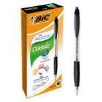 BIC Atlantis Classic Black Twist retractable ballpoint pen Medium 12 pc(s)