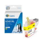 CTS Wholesale Compatible Replacement for the Brother LC421XLY High Capacity Yellow Ink Cartridge 7.5ml Dye Ink 500 Pages