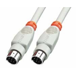 Lindy 8 Pin Mini DIN Cable 2 m printer cable Grey