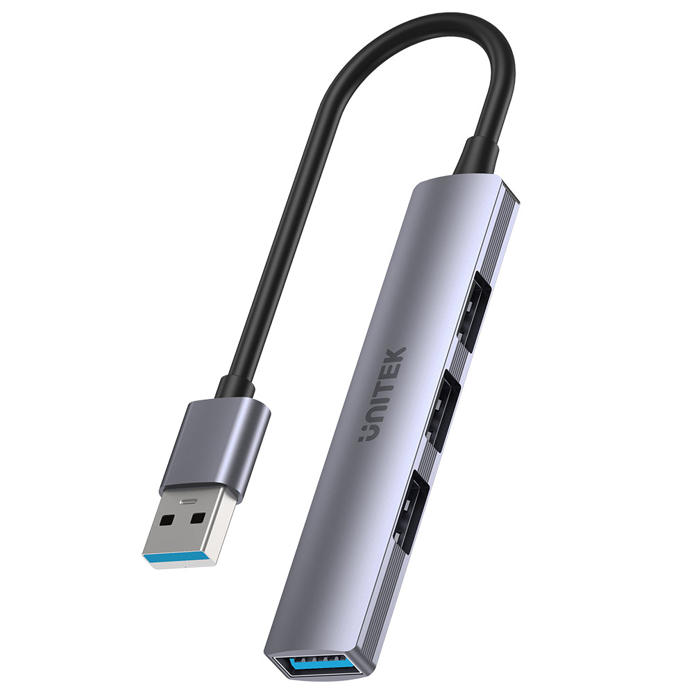 UNITEK H1208A interface hub USB 3.2 Gen 1 (3.1 Gen 1) Type-A 5000 Mbit/s Grey