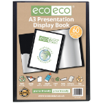 Eco Eco A3 50% Recycled 60 Pocket Presentation Display Book - Single