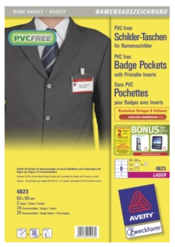 Avery 4823 identity badge/badge holder 24 pc(s)