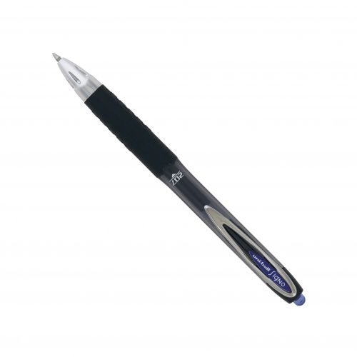 Uni-Ball uni-ball Signo 207 UMN-207E Retractable Gel Rollerball Pen 0.7mm Tip 0.4mm Line Blue (Pack 12) - 308676000
