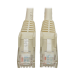 Tripp Lite N201-006-WH Cat6 Gigabit Snagless Molded (UTP) Ethernet Cable (RJ45 M/M), PoE, White, 6 ft. (1.83 m)
