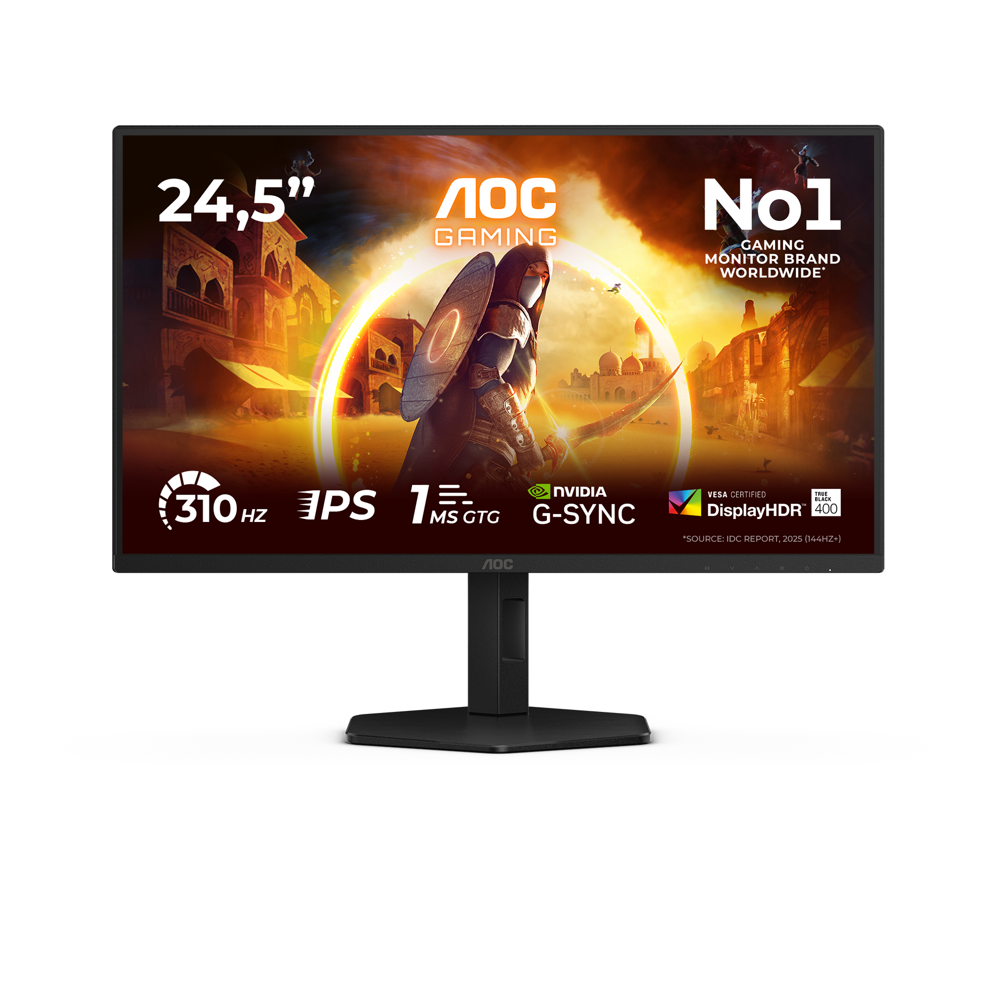 Aoc Black/Grey G4 25G4sxu Computer Monitor 62.2 Cm (24.5") 1920 X 1080 Pixel