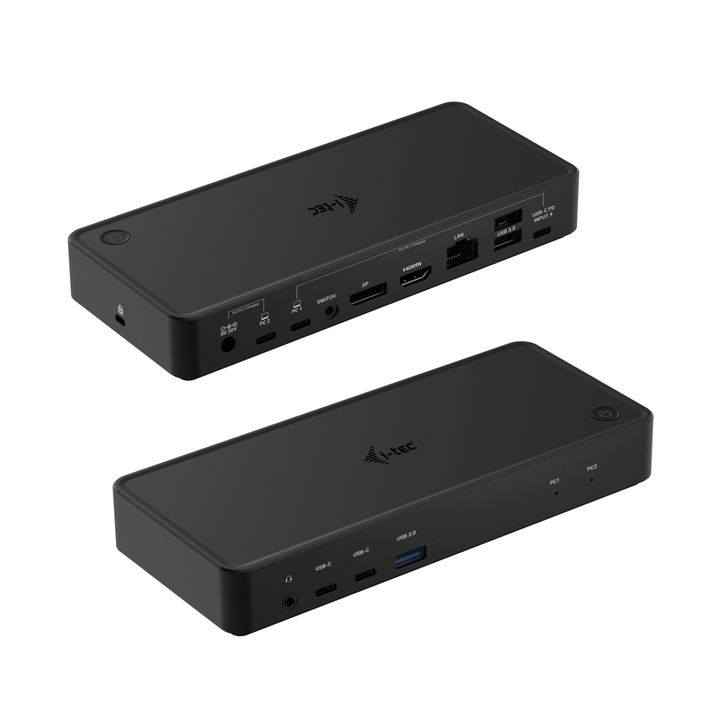 Image of i-tec USB-C/Thunderbolt KVM Docking station Dual Display + Power...