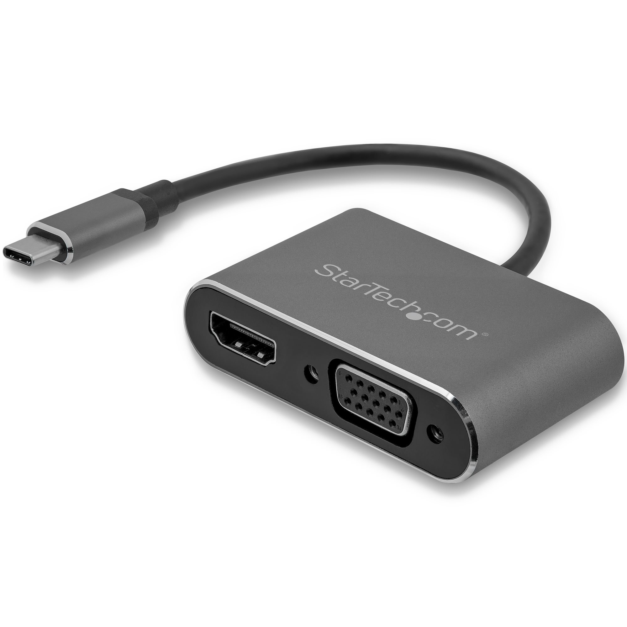 Image of StarTech.com USB-C to VGA and HDMI Adapter - 2-in-1 - 4K 30Hz -...