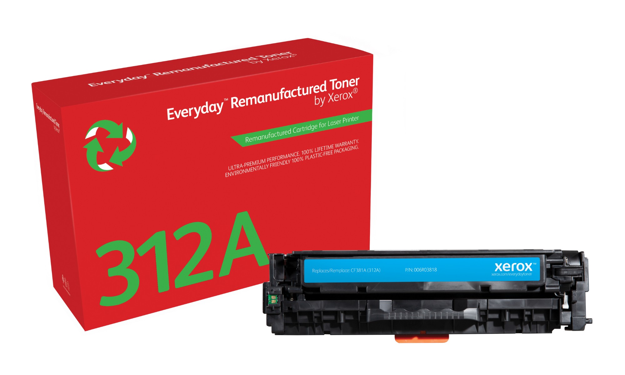 Image of Xerox 006R03818 Toner cartridge cyan. 2.7K pages (replaces HP 312A/CF3