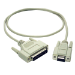C2G 2m DB9 F/DB25 M Cable serial cable Grey