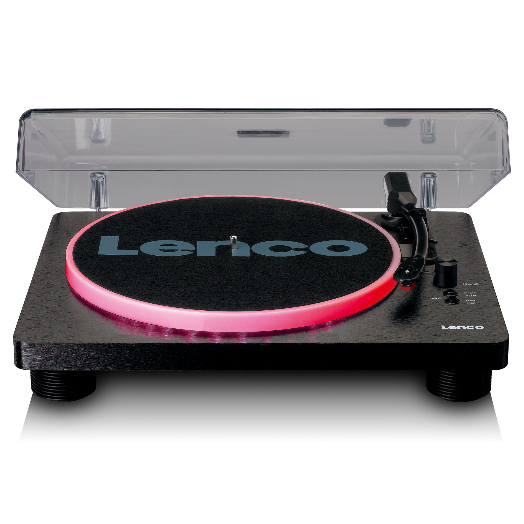 Lenco Black Ls-50Ledbk Audio Turntable Belt-Drive Audio Turntable Manu