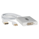 Tripp Lite P134-06N-DVI-DL DisplayPort to DVI Dual-Link Active Adapter Video Converter (M/F), 6-in. (15.24 cm)