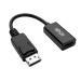 Tripp Lite P136-06N-H2V2LB video cable adapter 6" (0.152 m) DisplayPort HDMI Type A (Standard) Black
