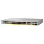 Cisco Catalyst 2960L-SM-48TQ Network Switch, 48 Gigabit Ethernet Ports, four 10 G SFP+ Uplink Ports, Fanless Operation, Enhanced Limited Lifetime Warranty (WS-C2960L-SM-48TQ)