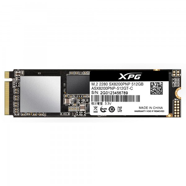 Image of XPG SX8200 Pro M.2 512 GB PCI Express 3.0 3D TLC NVMe