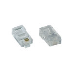 InLine Modular Plug 8P4C RJ45 for Crimping to ribbon Cable ISDN 100pcs