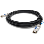 AddOn Networks FG-TRAN-QSFP+SR-PDAC50CM-AO InfiniBand/fibre optic cable 19.7" (0.5 m) Black, Silver