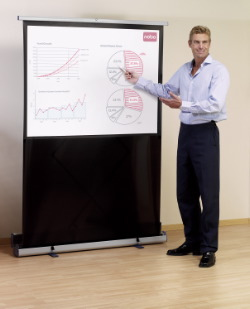 Nobo Portable Floorstanding Projection Screen 1220 x 910mm