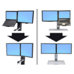 Ergotron WorkFit Convert-to-Dual Kit from LCD & Laptop