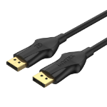 UNITEK C1624BK-3M DisplayPort cable Black, Silver