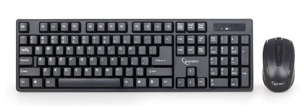 Gembird KBS-W-01 keyboard Mouse included Universal RF Wireless QWERTY English Black