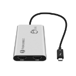 Siig JU-TB0114-S1 USB graphics adapter Black, Silver