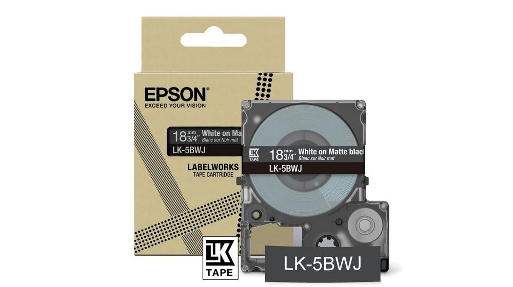 Epson White/Black C53s672083/Lk-5Bwj Directlabel-Etikettes On Matt 18M